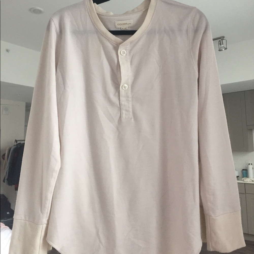 Aritzia Golden by TNA Cream Long Sleeve